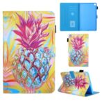 Pattern Printing Leather Card Holder Tablet Protective Case for Samsung Galaxy Tab A 8.0 Wi-Fi (2019) SM-T290 – Pineapple