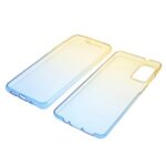 Gradient Color Front + Back 2-Piece Full Protection TPU Case for Samsung Galaxy S20 Plus – Yellow / Blue