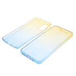 Gradient Color All-wrapped 2-Piece TPU Mobile Case for Samsung Galaxy S20 – Yellow / Blue