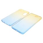 Gradient Color Detachable 2-in-1 Full Protection TPU Shell for Samsung Galaxy A51 SM-A515 – Yellow / Blue