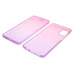 Gradient Color Detachable 2-in-1 Full Coverage TPU Cover for Samsung Galaxy A71 SM-A715 – Rose / Purple