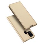 DUX DUCIS Skin Pro Series Card Slot PU Leather Phone Case for Samsung Galaxy M31 – Gold