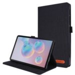 Cloth Texture Card Slots Stand Leather Protective Cover for Samsung Galaxy Tab A 8.4 (2020) T307 – Black