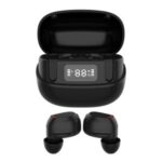 U6 TWS Bluetooth 5.0 Earphones Noise Reduction Wireless Earbuds with LED Digital Display Charging Box – Black