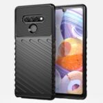 Thunder Series Twill Texture Soft TPU Shell for LG Stylo 6 – Black
