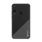 PINWUYO Honor Series PU Leather Coated TPU Cover for Huawei P40 lite E/Y7p – Black