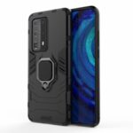 Cool Guard PC + TPU Hybrid Phone Cover with Kickstand for Huawei P40 Pro Plus – Black