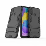 Plastic + TPU Case with Kickstand for Honor Play 4T – Black