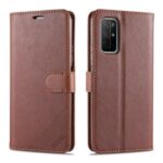 AZNS PU Leather Wallet Stand Case for Huawei Honor 30S – Brown