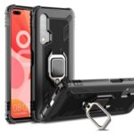 Finger Ring Kickstand Drop-proof TPU Protective Case for Huawei Nova 6 5G Version – Black