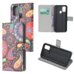 Phone Cover Pattern Printing Wallet Leather Case for Huawei P smart 2020 – Paisley Flower