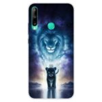 Pattern Printing TPU Soft Phone Back Case for Huawei P40 lite E/Y7p/9C – Lion