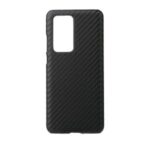 PU Leather Coated Hard PC Phone Case for Huawei P40 Pro – Carbon Fiber Texture