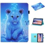 Pattern Printing Card Slots Stand Flip Leather Protective Cover for Huawei MediaPad T5 10.1 – Little Lion
