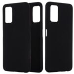 Liquid Silicone Stylish Back Case for Honor X10 5G – Black