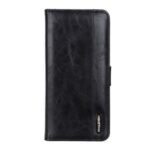 PU Leather Wallet Stand Cell Phone Case for Motorola Moto G8 Power Lite – Black