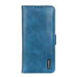 PU Leather Wallet Stand Cell Phone Case for Motorola Moto G8 Power Lite – Blue