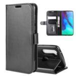 Crazy Horse Wallet Leather Stand Cover Case for Motorola Moto G Stylus – Black