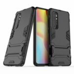 2 in 1 PC + TPU Hybrid Mobile Shell with Kickstand for Xiaomi Mi Note 10 Lite – Black