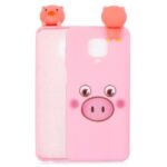 3D Doll Decor Soft TPU Pattern Printing Case for Xiaomi Redmi Note 9 Pro Max/9 Pro/9S – Pig