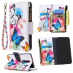 Pattern Printing Zipper Leather Shell for Xiaomi Redmi K20 / Mi 9T / K20 Pro / Mi 9T Pro – Butterfly