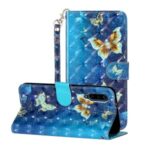 Light Spot Decor Pattern Printing Wallet Stand Flip Leather Case for Xiaomi Mi 9 Pro – Butterfly