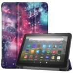 Pattern Printing PU Leather Tri-fold Stand Tablet Case for Amazon All-new Fire HD 8 (2020) – Cosmic Space