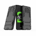 Plastic + TPU Case with Kickstand for Oppo Ace2 – Black
