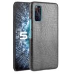 Crocodile Texture PU Leather + PC Cell Phone Cover for vivo iQOO Neo3 5G/iQOO Z1 – Black