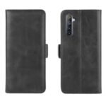 Magnetic PU Leather with Wallet Flip Phone Shell for Realme 6 – Black