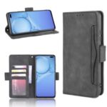 Wallet Leather Phone Case with Multiple Card Slots for vivo V19 (India)/V19 (Indonesia)/V19 Snapdragon 712 – Black