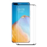 ENKAY 2Pcs/Set 3D Full Screen Curved PET HD Screen Protector for Huawei P40 Pro – With Black Edge
