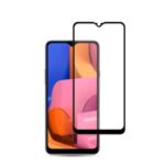 MOCOLO for Samsung Galaxy A20s [Full Glue] Silk Printing Tempered Glass Full Screen Protector Film – Black