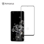 AMORUS for Samsung Galaxy S20 Ultra Full Coverage 3D Curved Full Glue Tempered Glass Screen Film [Support Ultrasonic Fingerprint Unlock]