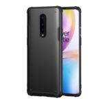 Matte PC + TPU Hybrid Shockproof Cell Phone Case for OnePlus 8 – Black