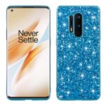 Glittery Sequins PC+TPU Cell Phone Shell for OnePlus 8 Pro – Blue