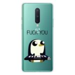 Pattern Printing Clear TPU Soft Phone Back Shell for OnePlus 8 – Penguin