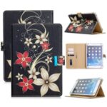 Universal Pattern Printing PU Leather + TPU Flip Tablet Cover for 7-Inch Tablets – Red Flower