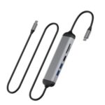 WIWU Alpha 521H USB-C Hub Type-C to USB3.0*2+HDMI*1+SD*1+TF*1+ PD*1 Adapter