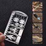 2PCS/Pack 22-in-1 Fishing Gear Hook Card Credit Card Survival Tool