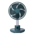 F825 Large Capacity 4000mAh USB Rechargeable Mute Practical Desktop Cooling Fan – Green
