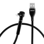 HAT PRINCE ENKAY ENK-CB205 USB 2.0 to Lightning 2.4A 1m Charging Data Sync Cord Cable for iPhone iPad iPod – Black