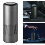 MOMAX Pure Go Portable Smart Car Air Purifier with H11 HEPA & Active Carbon Filter – Dark Grey