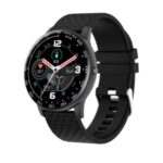 H3 1.28-Inch Touch Screen Heart Rate Blood Pressure Health Monitoring Sports Smart Bracelet – All Black