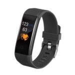 115 Pro Smart Bracelet Temperature Monitor Heart Rate Fintess Tracker Waterproof Smartwatch for Android IOS – Black