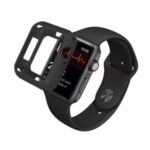 Soft TPU Watch Frame Protective Bumper Cover for Apple Watch Series 3 2 1 38mm/Series 5 4 40mm – Black