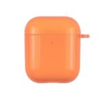 Solid Color TPU Protective Case for Apple AirPods with Wireless Charging Case (2019)/AirPods with Charging Case (2019)/(2016) – Orange