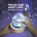 Starlight Lamp Projector Night Light Bedside Creative Rotating Music Box