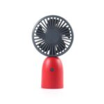 Mini Handheld USB Fan Small Charger Silent Fan Desktop Fan Air Cooler – Red