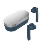 TWS Wireless Bluetooth 5.0 Stereo Headphones Fingerprint Touch Earphones In-ear Headset with Mic – Sapphire Blue